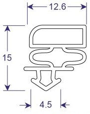 Stoddart Fridge Seal Profile Drawing