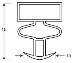 Seal profile drawing, cross section image