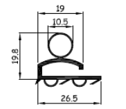 coldroom seal profile cross section