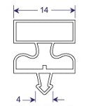 Profile sketch of seal profile aw3004