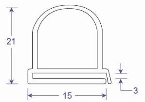 seal profile cross section drawing 