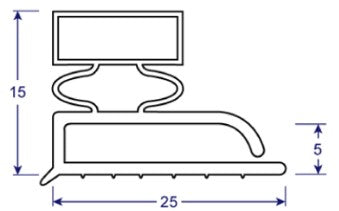 seal profile cross section drawing 