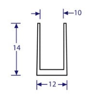 2 Finger Lab Gasket, NRG1400 (per meter)