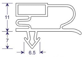 Seal profile cross section drawing