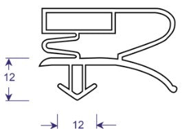 Seal profile cross section drawing