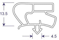 Seal profile drawing of cross section,